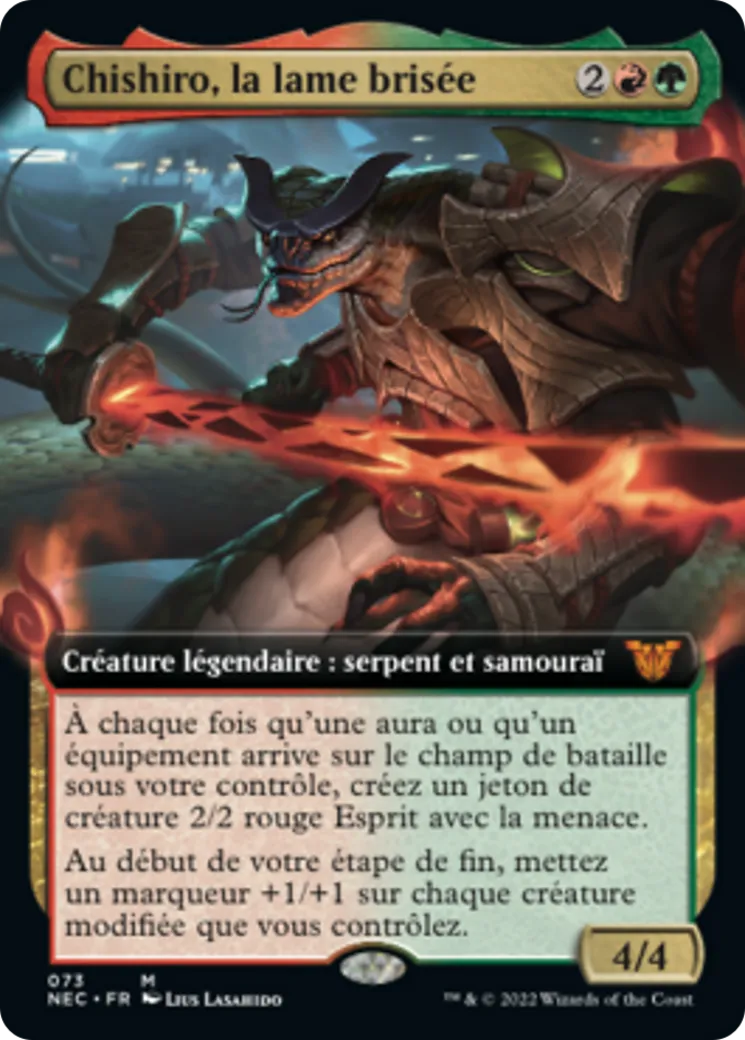 Chishiro, la lame brisée — Neon Dynasty Commander — Magic: The Gathering
