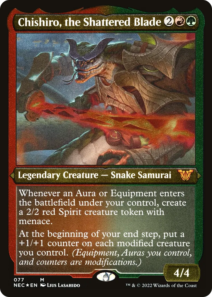 Chishiro, la lame brisée — Neon Dynasty Commander — Magic: The Gathering