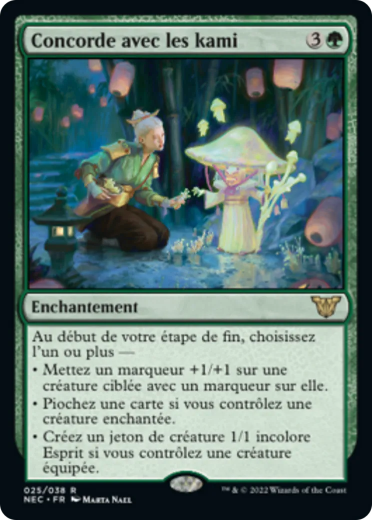 Concorde avec les kami — Neon Dynasty Commander — Magic: The Gathering