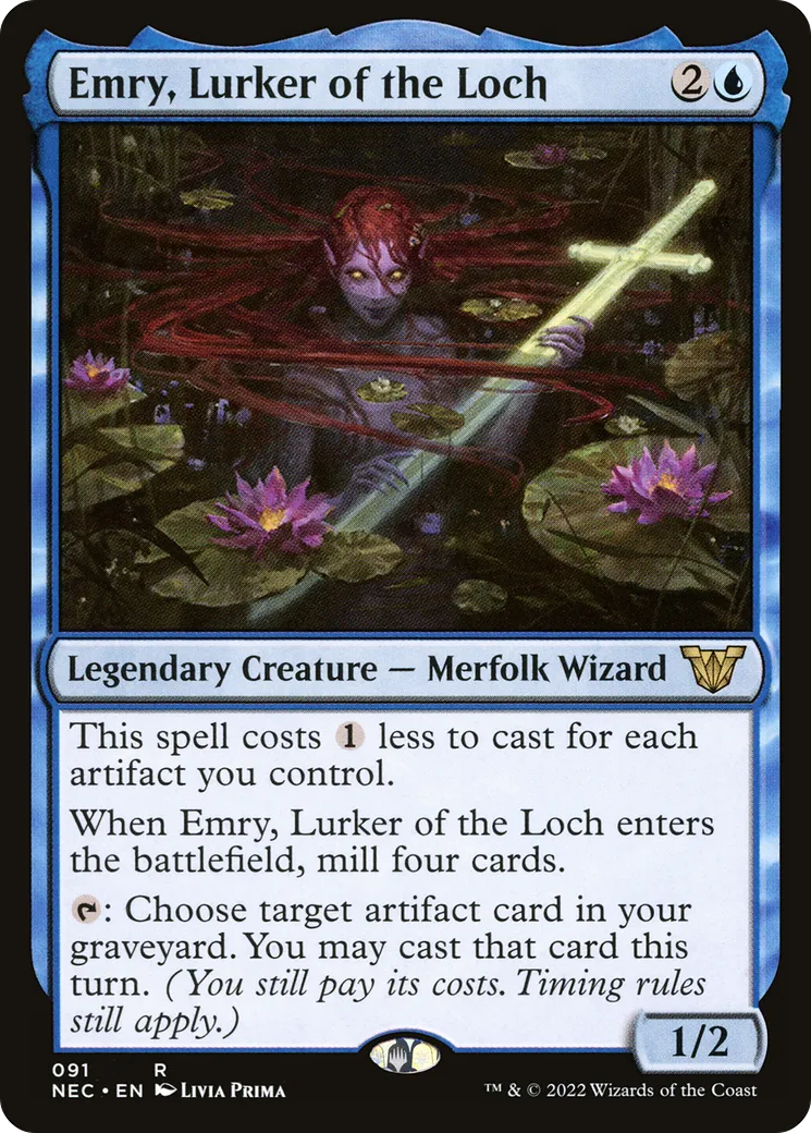 Emry, Lurker of the Loch — Neon Dynasty Commander — Magic: The Gathering