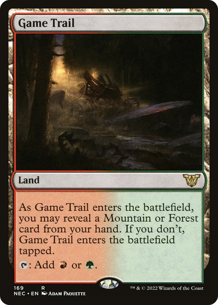 Game Trail from Neon Dynasty Commander - Magic: The Gathering
