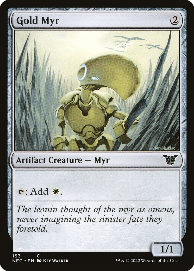 Gold Myr — Neon Dynasty Commander — Magic: The Gathering