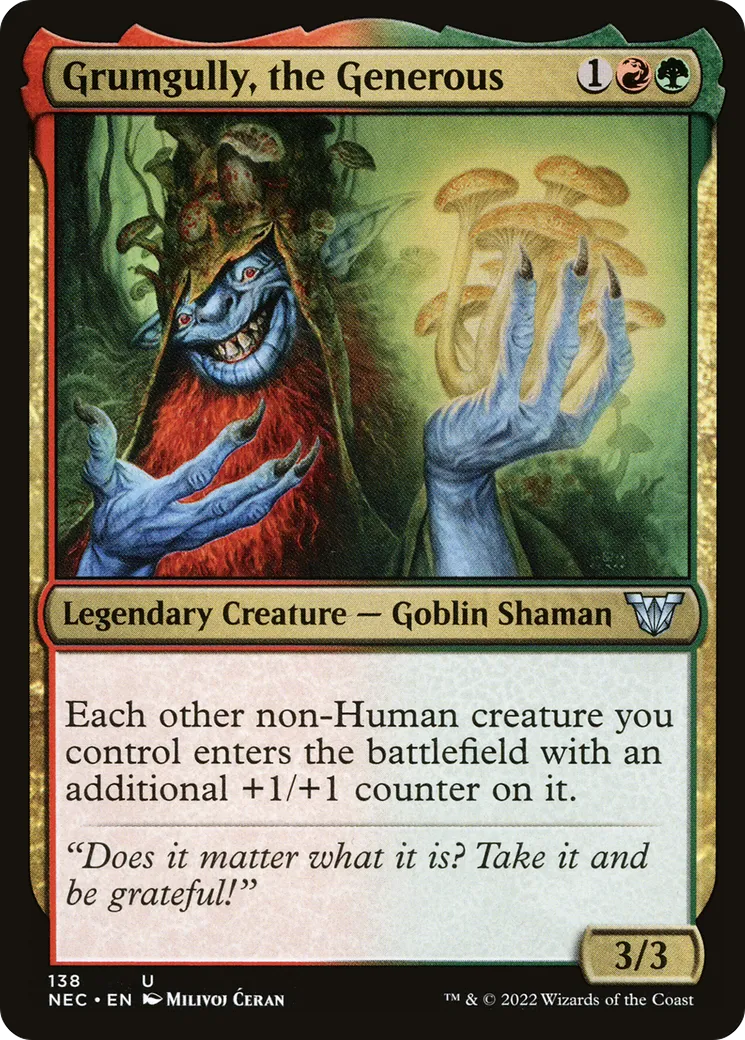 Grumgully, le généreux — Neon Dynasty Commander — Magic: The Gathering