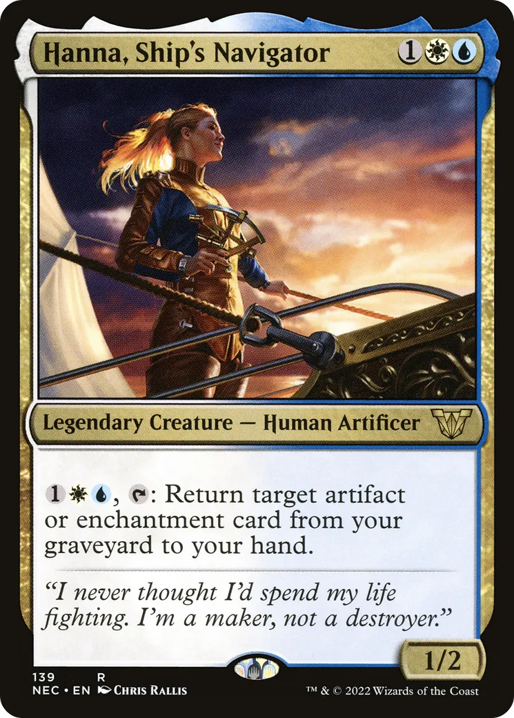 Hanna, Ship's Navigator — Neon Dynasty Commander — Magic: The Gathering