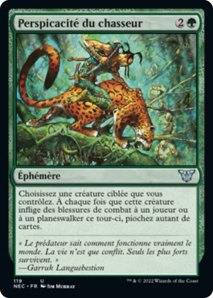 Perspicacité du chasseur — Neon Dynasty Commander — Magic: The Gathering