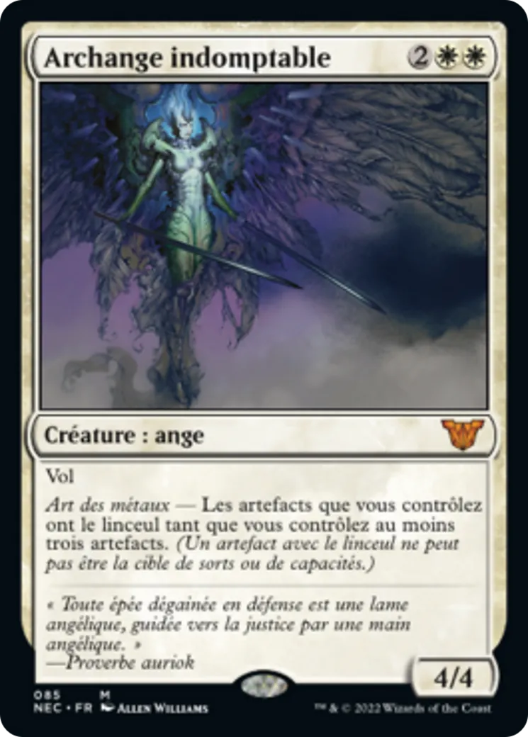 Archange indomptable — Neon Dynasty Commander — Magic: The Gathering