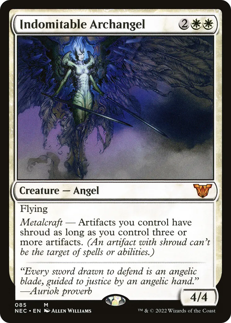 Archange indomptable — Neon Dynasty Commander — Magic: The Gathering