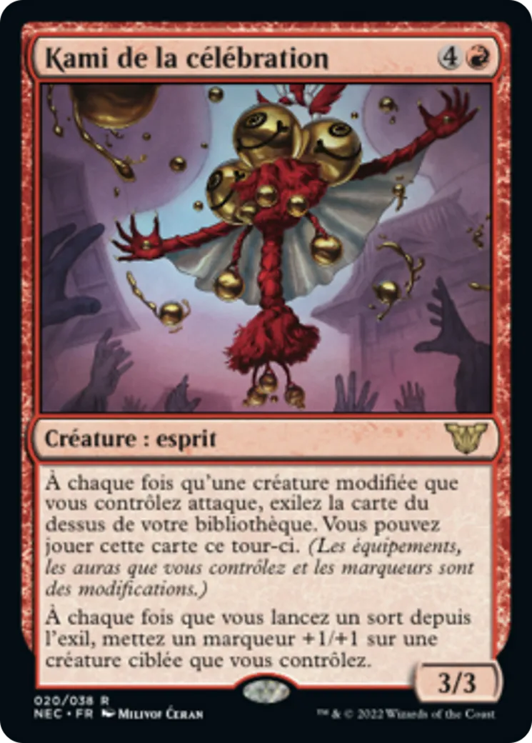 Kami de la célébration from Neon Dynasty Commander - Magic: The Gathering