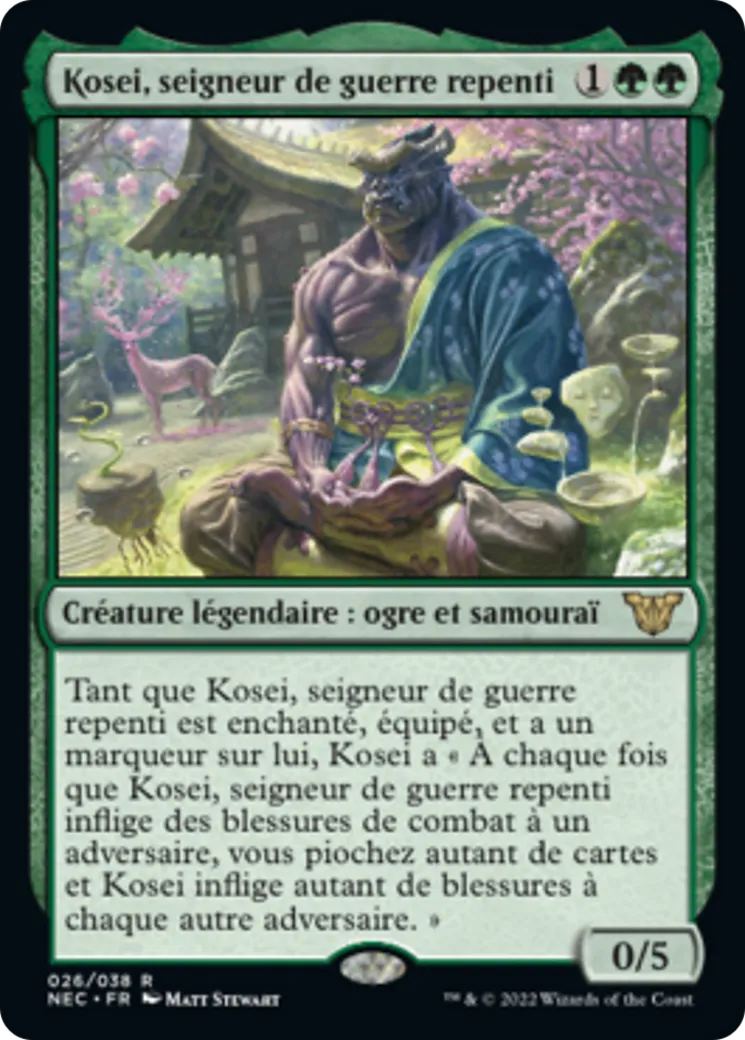 Kosei, seigneur de guerre repenti — Neon Dynasty Commander — Magic: The Gathering