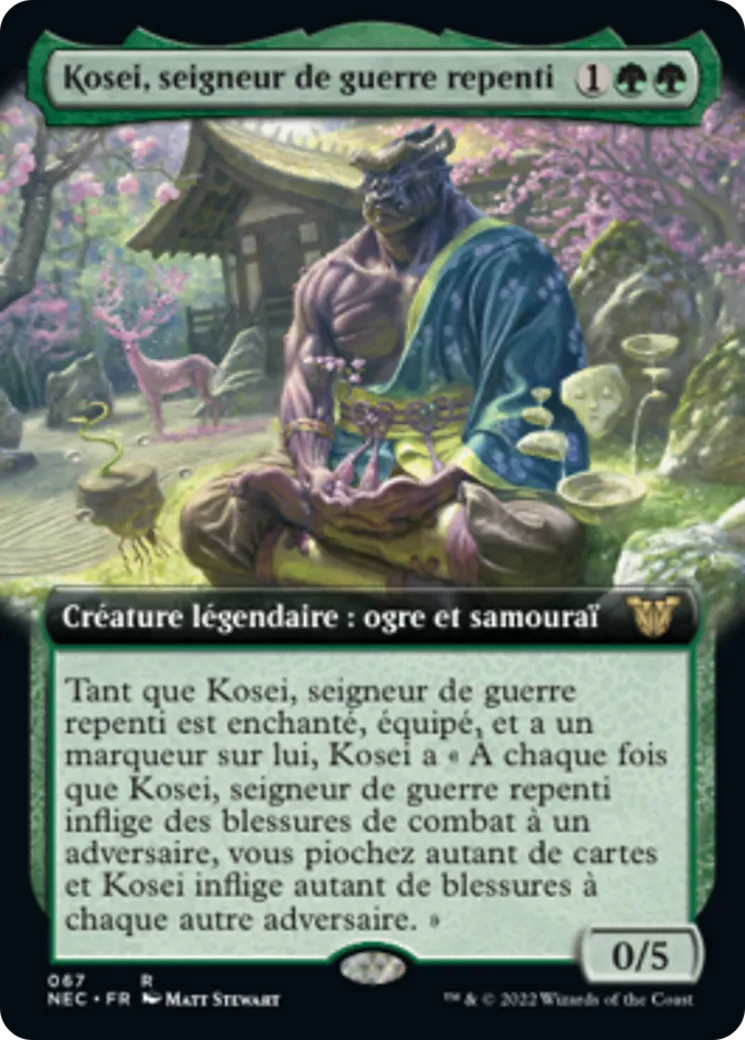 Kosei, seigneur de guerre repenti — Neon Dynasty Commander — Magic: The Gathering