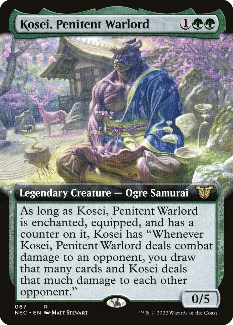 Kosei, Penitent Warlord — Neon Dynasty Commander — Magic: The Gathering