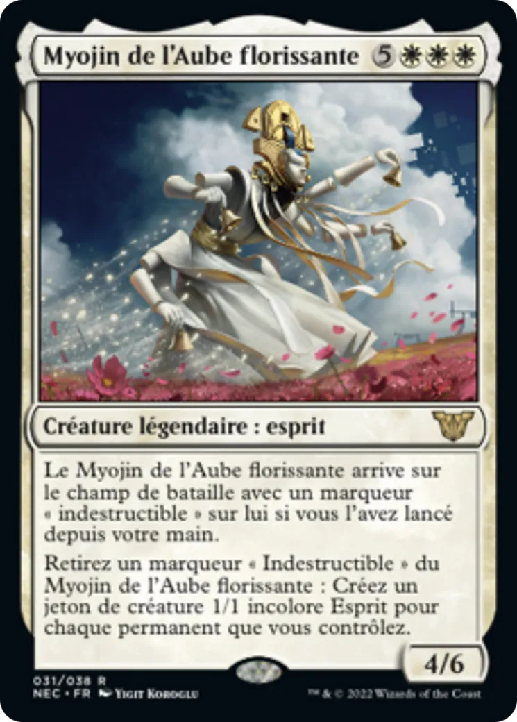 Myojin de l'Aube florissante — Neon Dynasty Commander — Magic: The Gathering