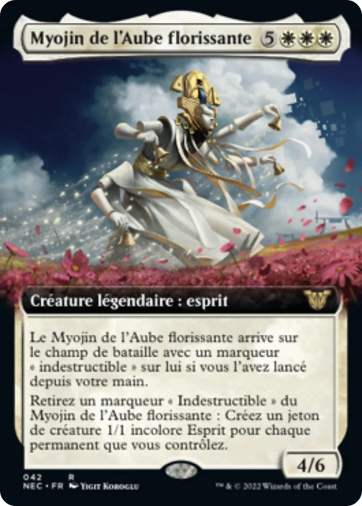 Myojin de l'Aube florissante — Neon Dynasty Commander — Magic: The Gathering