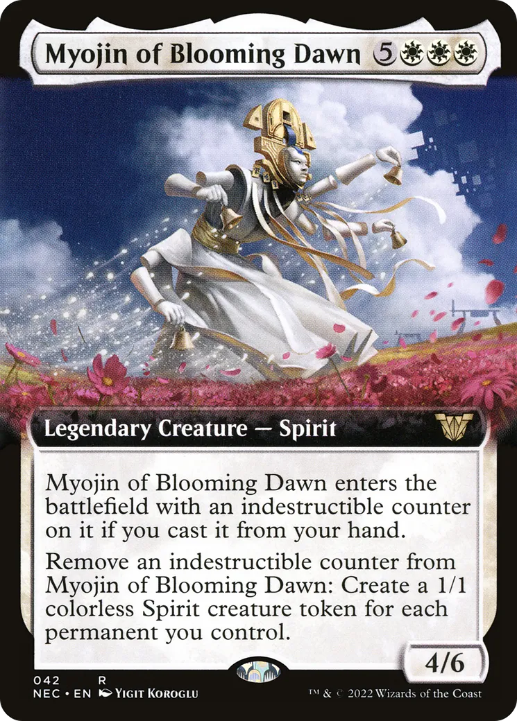 Myojin of Blooming Dawn — Neon Dynasty Commander — Magic: The Gathering