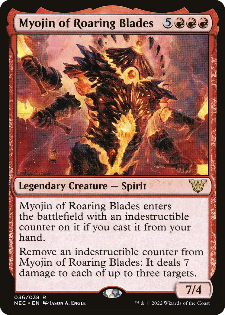 Myojin of Roaring Blades — Neon Dynasty Commander — Magic: The Gathering
