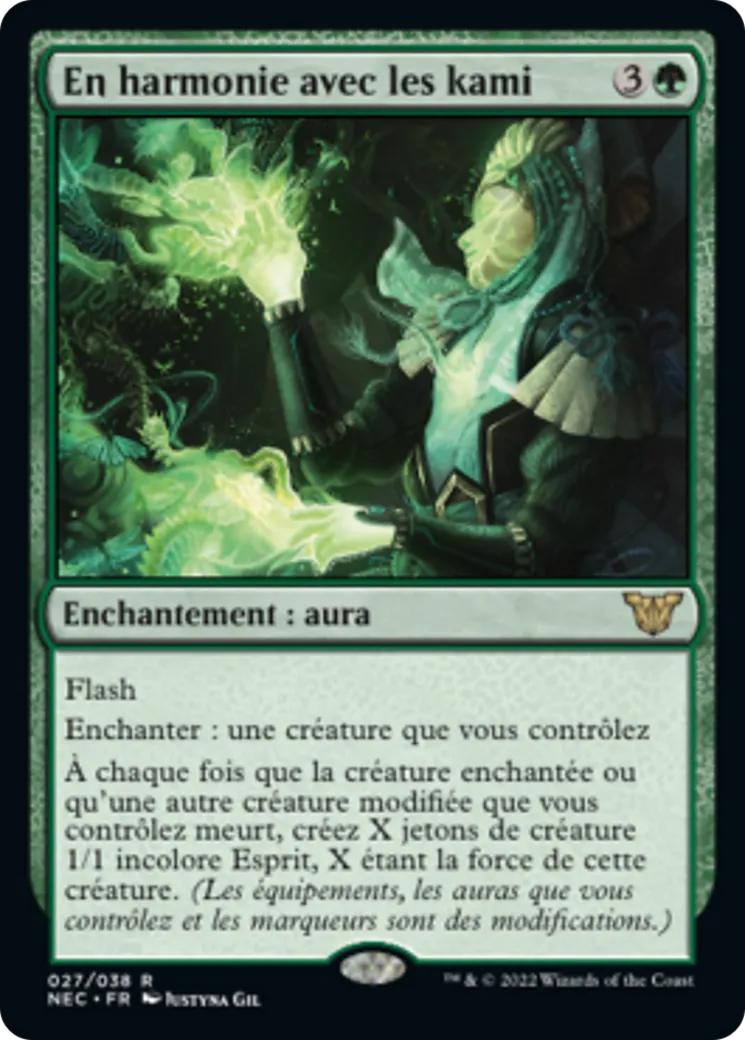 En harmonie avec les kami — Neon Dynasty Commander — Magic: The Gathering