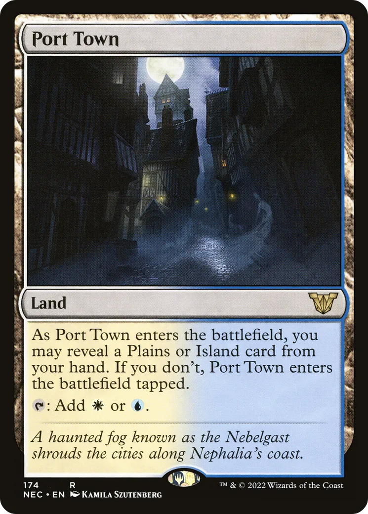 Port Town — Neon Dynasty Commander — Magic: The Gathering