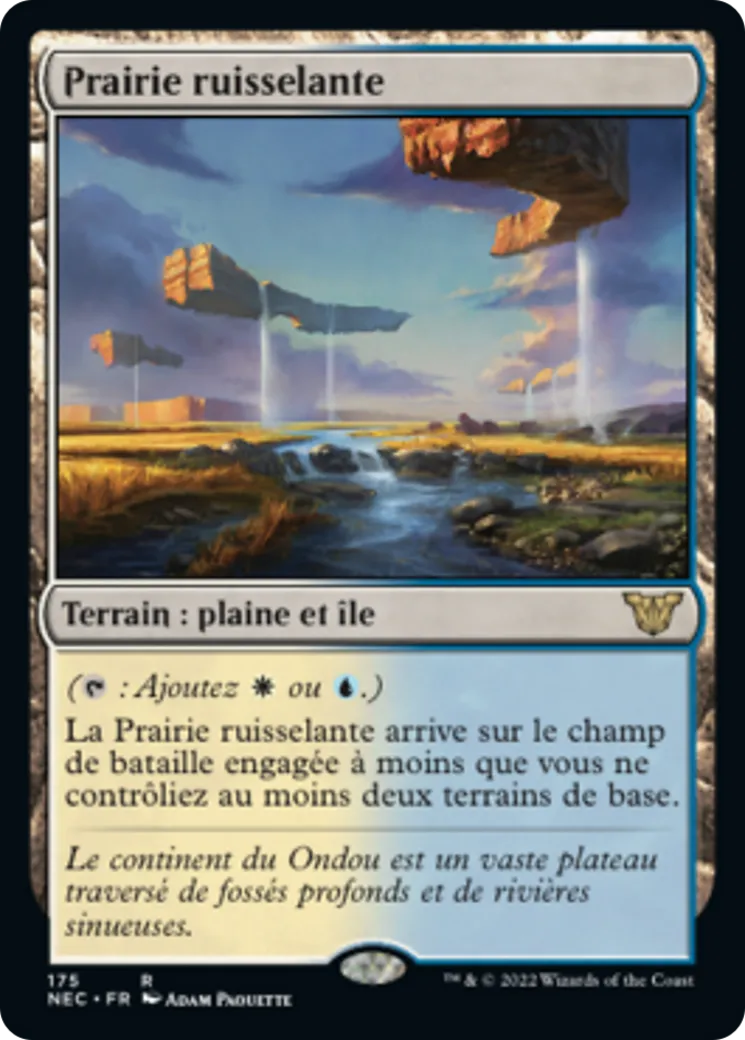 Prairie ruisselante — Neon Dynasty Commander — Magic: The Gathering