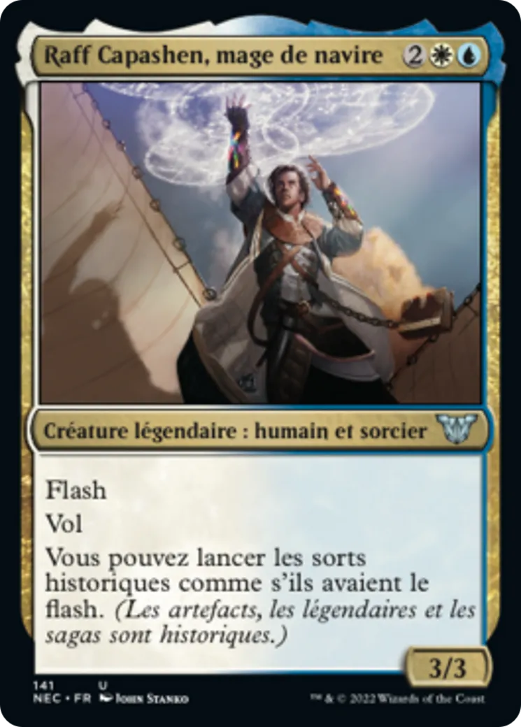 Raff Capashen, mage de navire — Neon Dynasty Commander — Magic: The Gathering