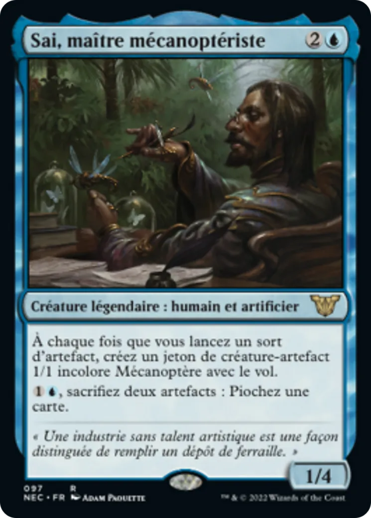 Sai, maître mécanoptériste — Neon Dynasty Commander — Magic: The Gathering