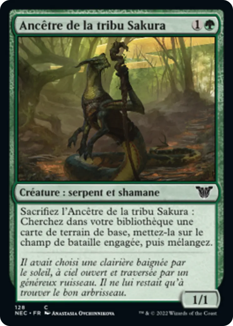 Ancêtre de la tribu Sakura — Neon Dynasty Commander — Magic: The Gathering