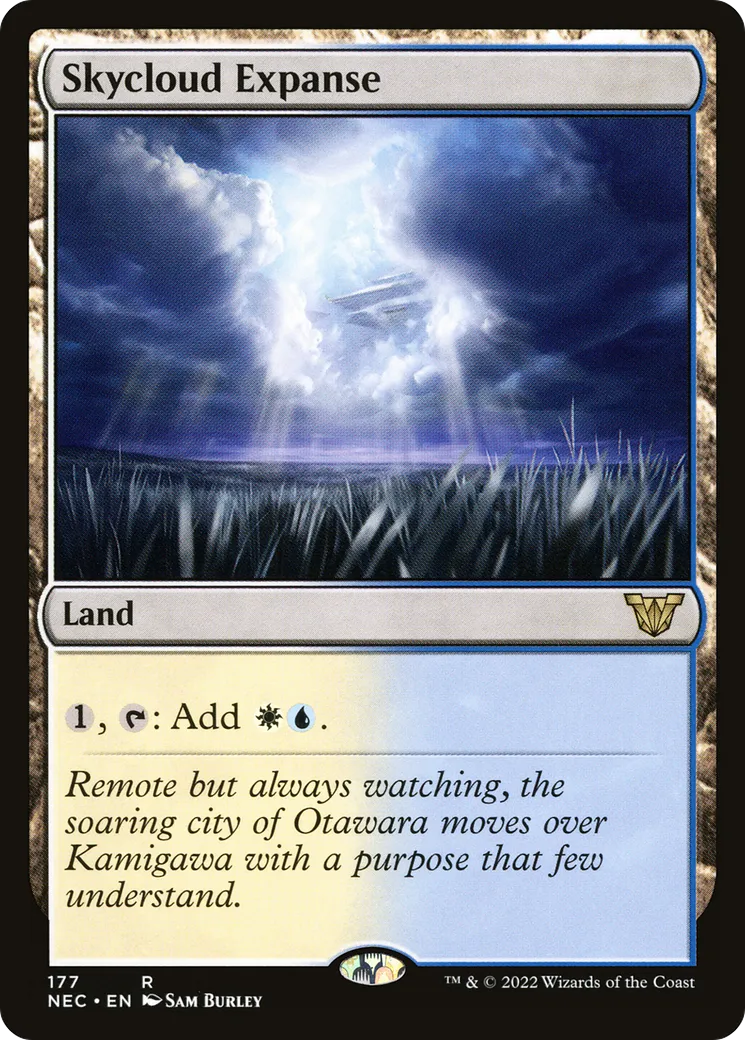 Skycloud Expanse — Neon Dynasty Commander — Magic: The Gathering