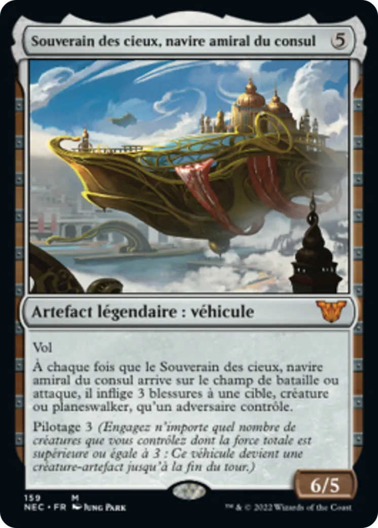 Souverain des cieux, navire amiral du consul — Neon Dynasty Commander — Magic: The Gathering
