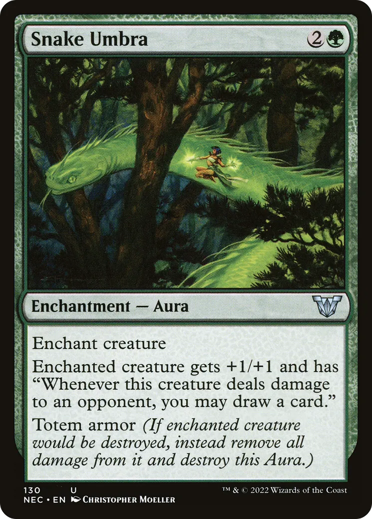 Snake Umbra — Neon Dynasty Commander — Magic: The Gathering