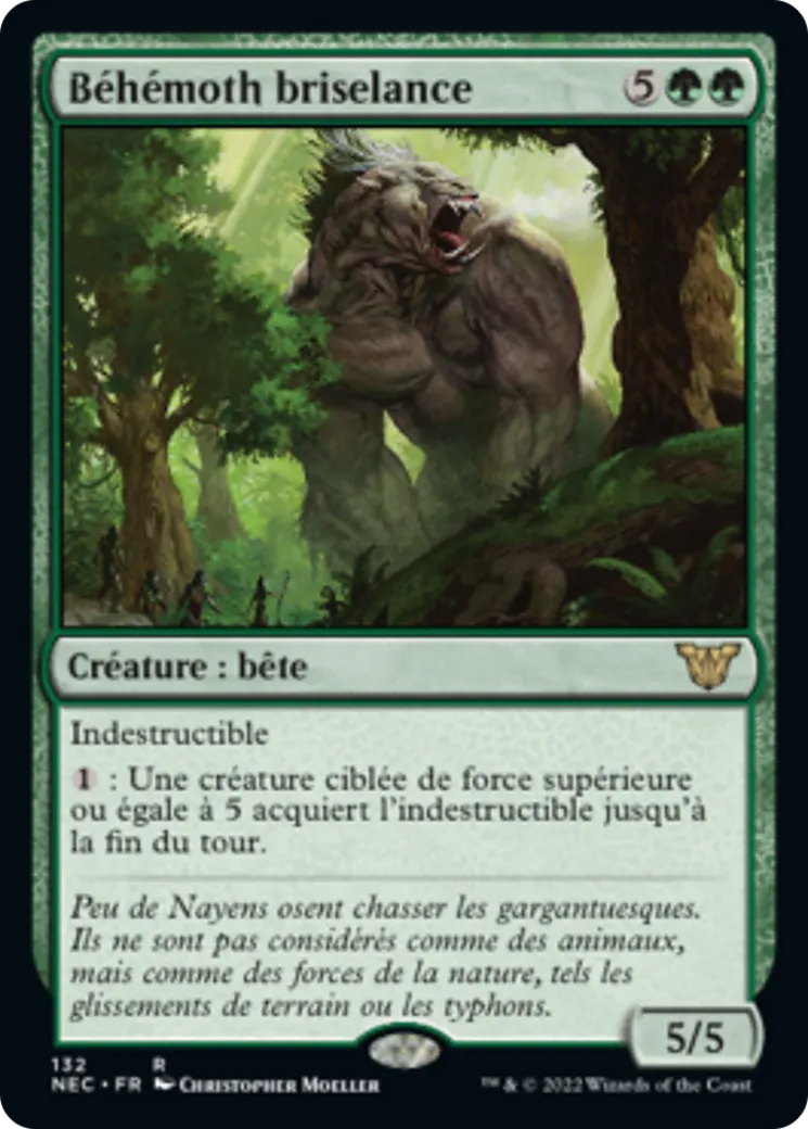 Béhémoth briselance — Neon Dynasty Commander — Magic: The Gathering