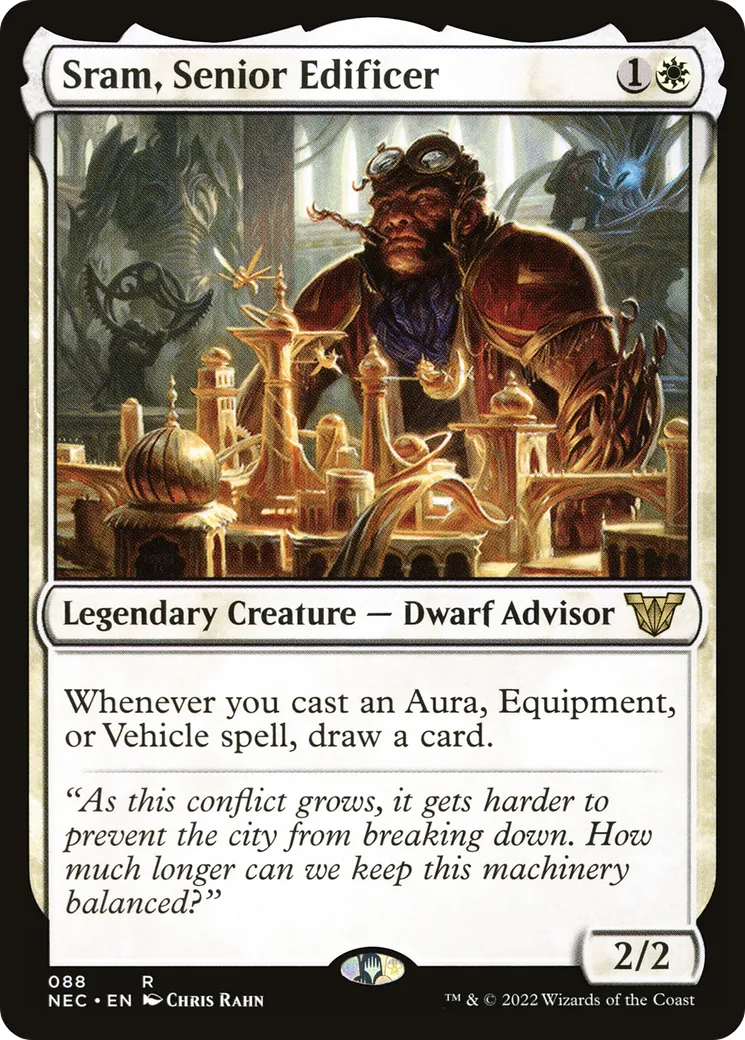Sram, Senior Edificer — Neon Dynasty Commander — Magic: The Gathering