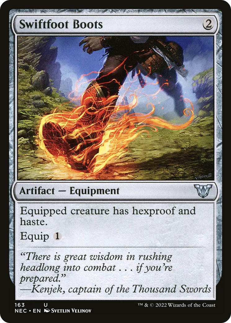 Swiftfoot Boots — Neon Dynasty Commander — Magic: The Gathering