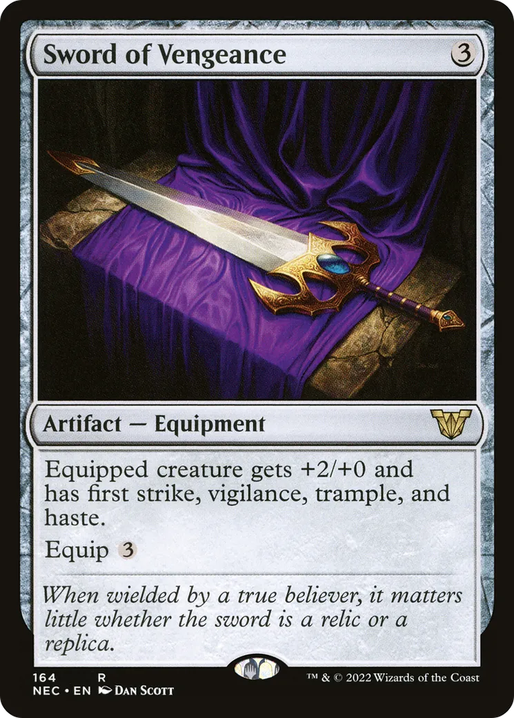 Sword of Vengeance — Neon Dynasty Commander — Magic: The Gathering