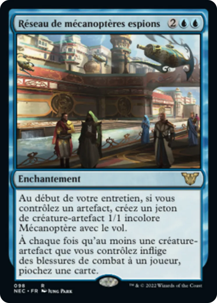 Réseau de mécanoptères espions — Neon Dynasty Commander — Magic: The Gathering