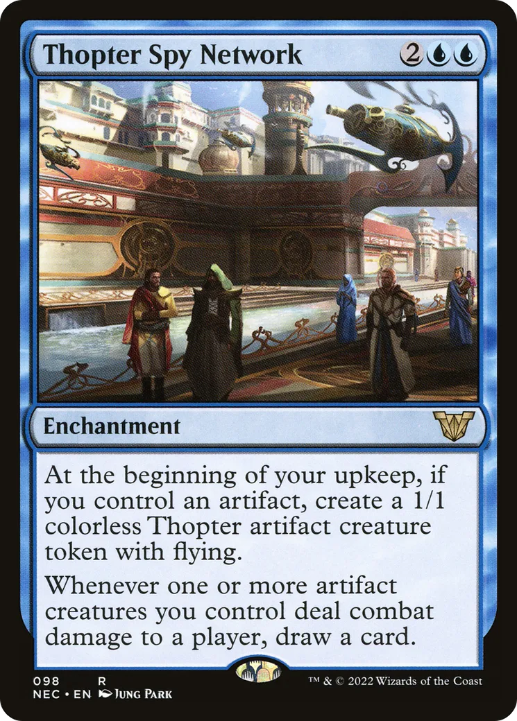 Réseau de mécanoptères espions — Neon Dynasty Commander — Magic: The Gathering
