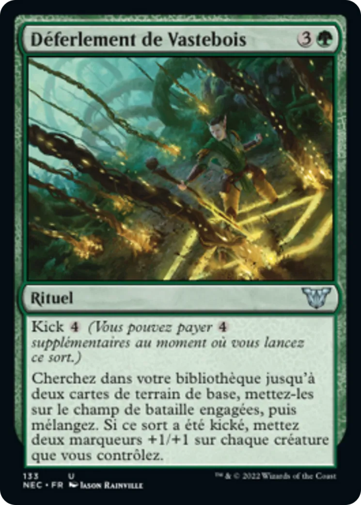 Déferlement de Vastebois — Neon Dynasty Commander — Magic: The Gathering
