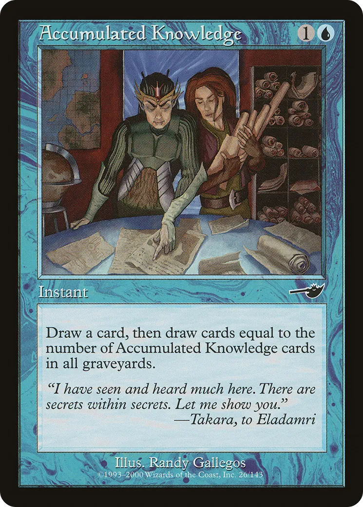 Accumulated Knowledge — Nemesis — Magic: The Gathering
