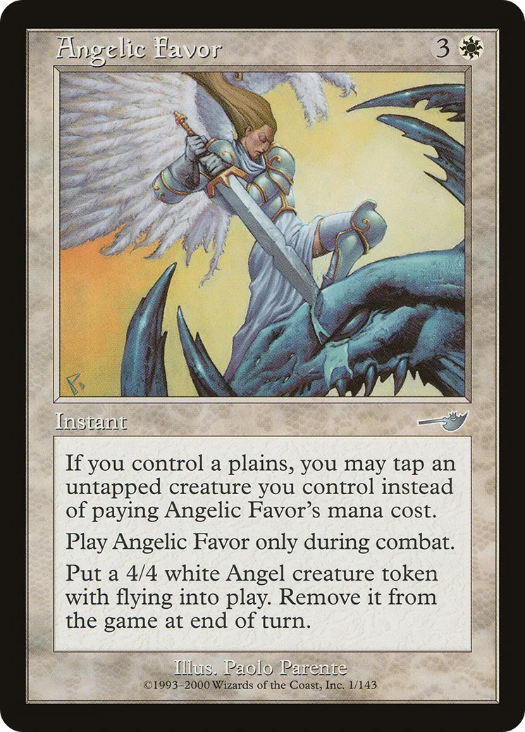 Faveur angélique — Nemesis — Magic: The Gathering