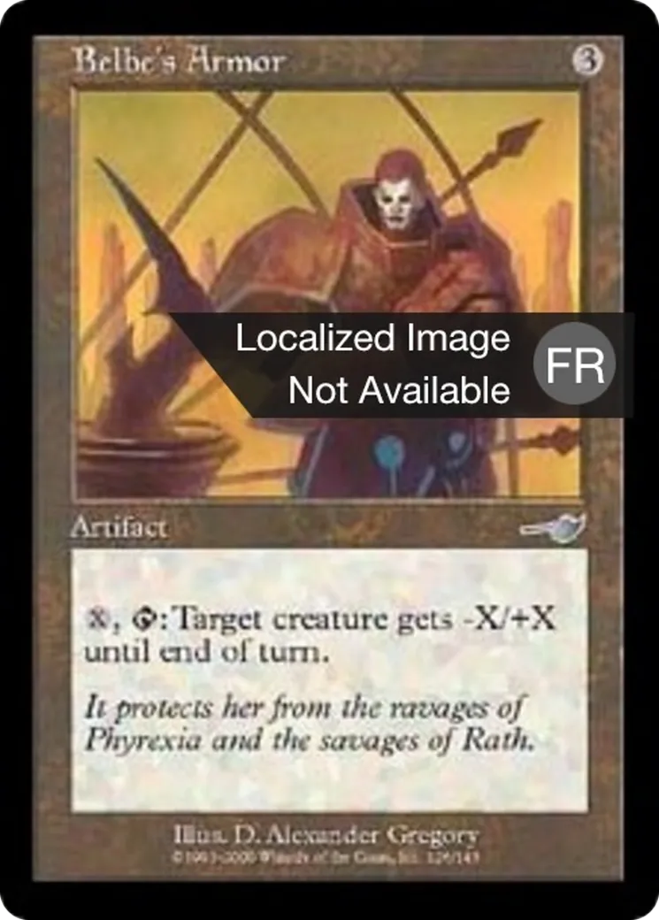 Armure de Belfe — Nemesis — Magic: The Gathering