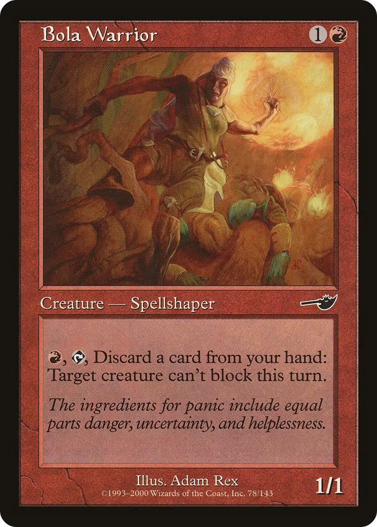 Bola Warrior — Nemesis — Magic: The Gathering