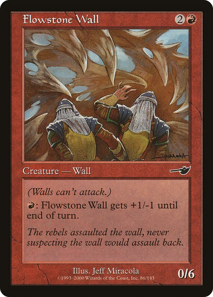 Flowstone Wall — Nemesis — Magic: The Gathering