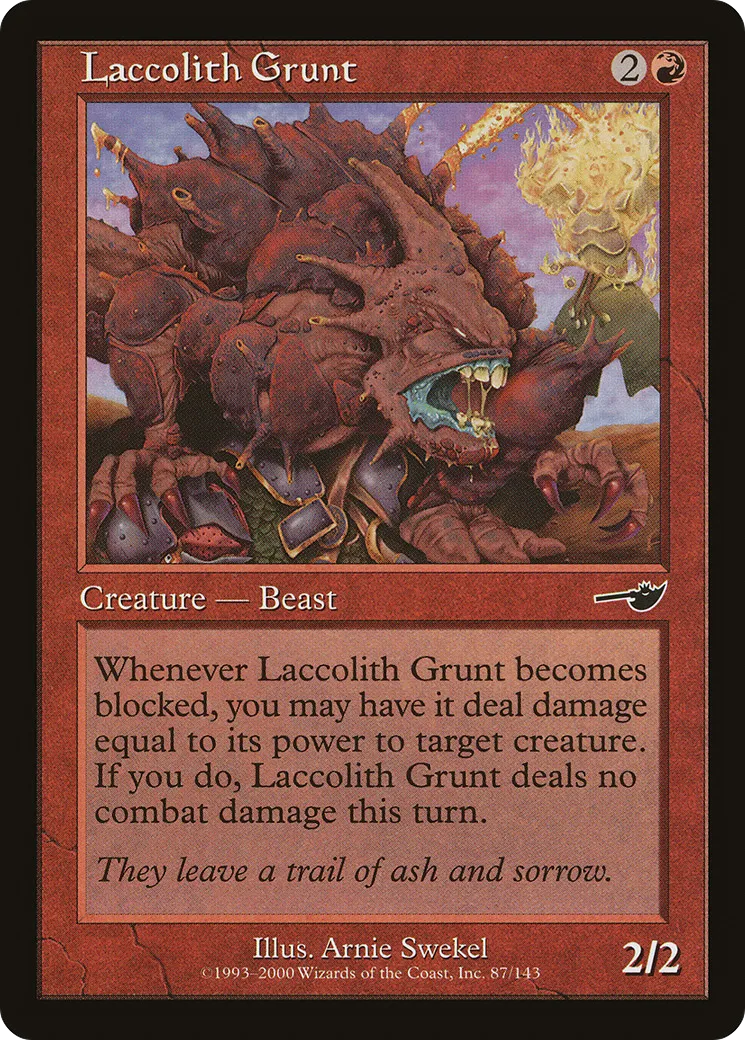 Laccolith Grunt — Nemesis — Magic: The Gathering