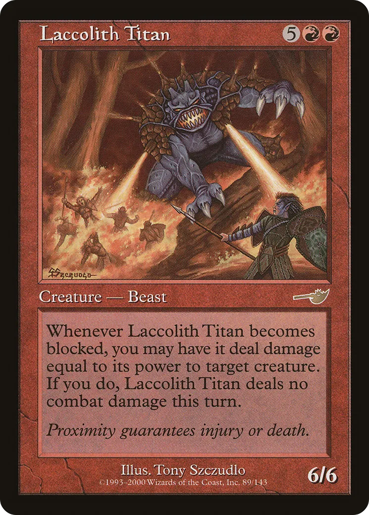 Laccolith Titan — Nemesis — Magic: The Gathering