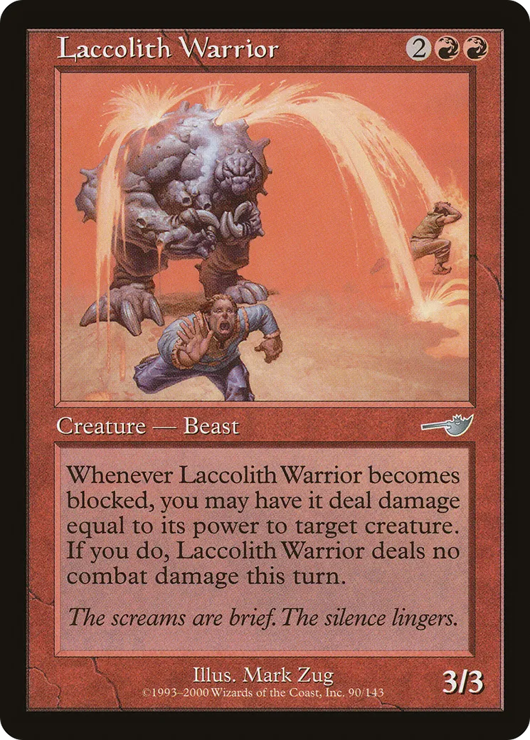 Guerrier de laccolithe — Nemesis — Magic: The Gathering