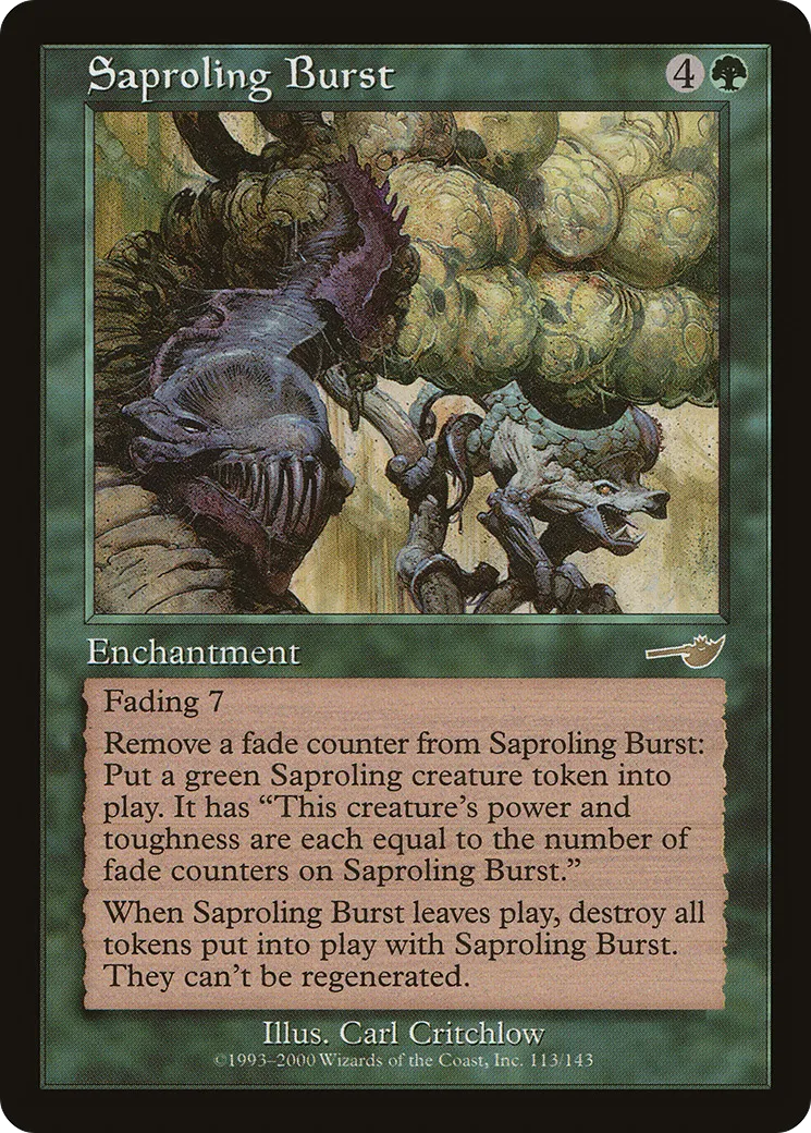 Saproling Burst — Nemesis — Magic: The Gathering