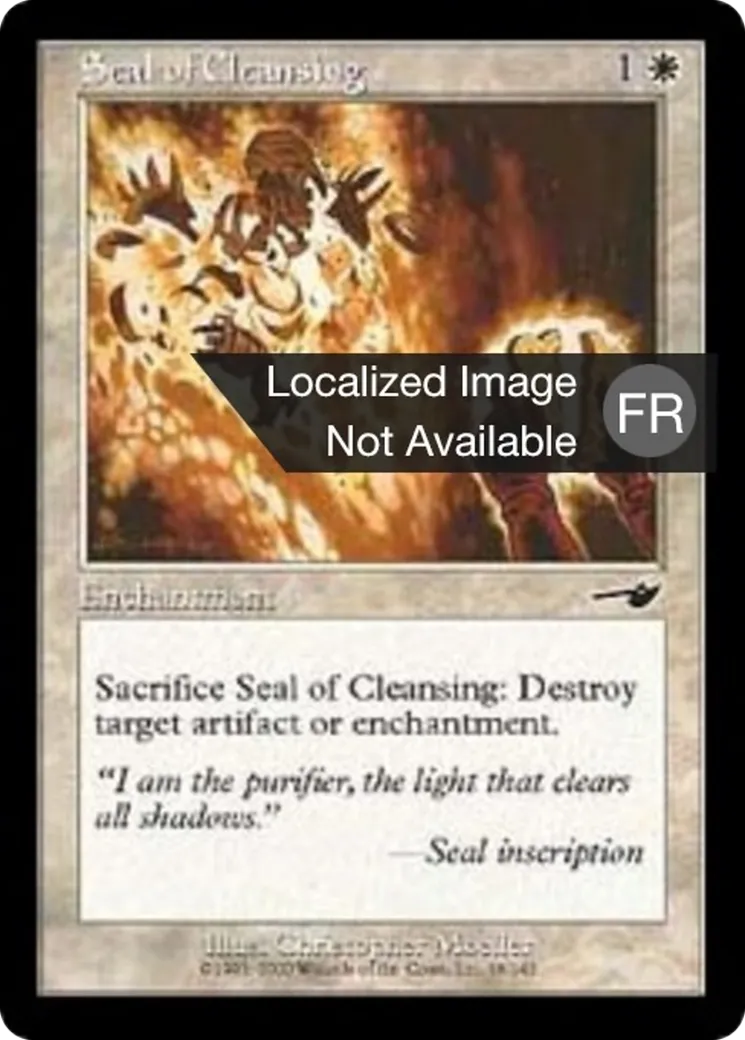 Sceau de nettoiement — Nemesis — Magic: The Gathering