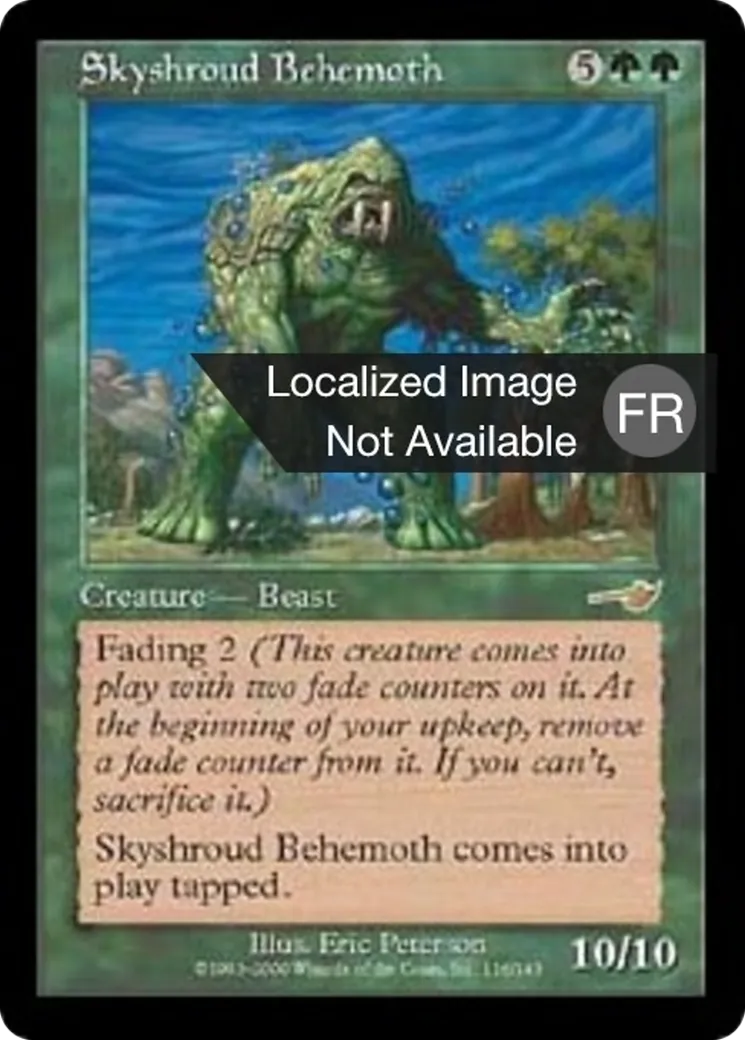 Béhémoth de Linciel — Nemesis — Magic: The Gathering