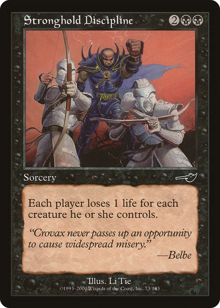 Discipline de la forteresse — Nemesis — Magic: The Gathering