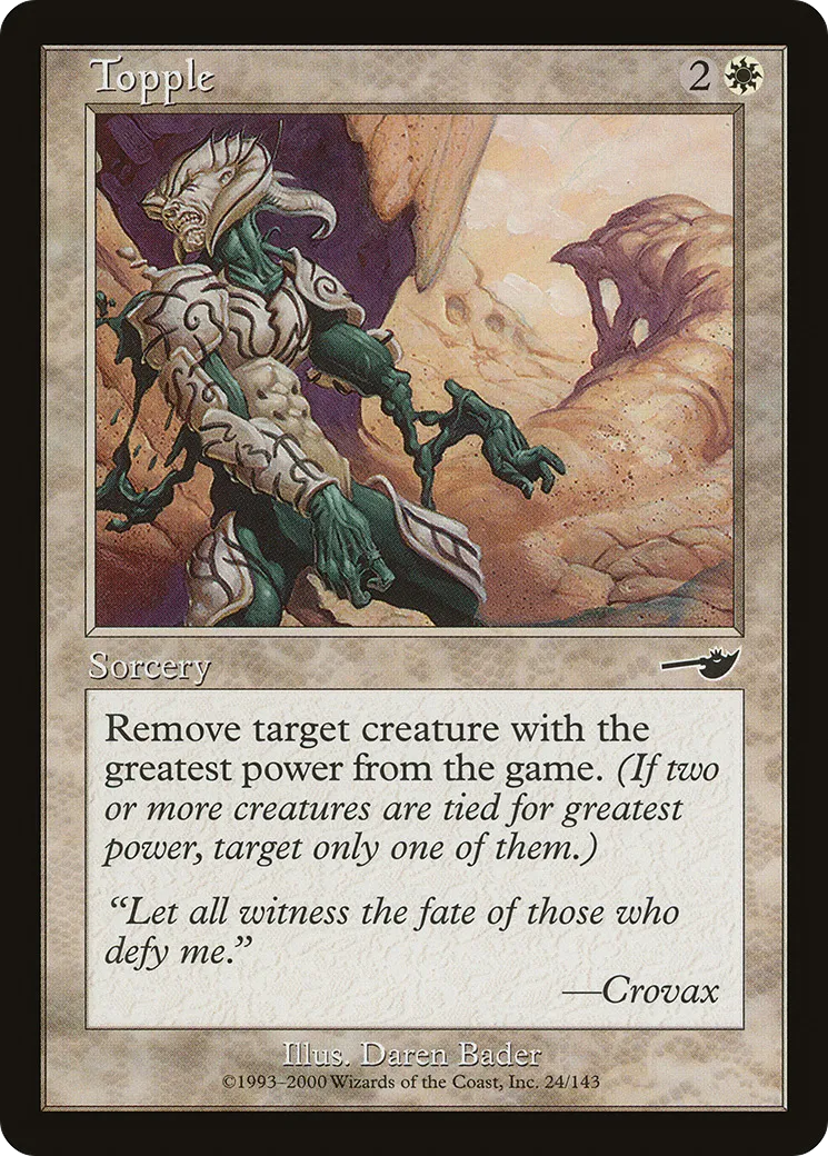 Topple — Nemesis — Magic: The Gathering