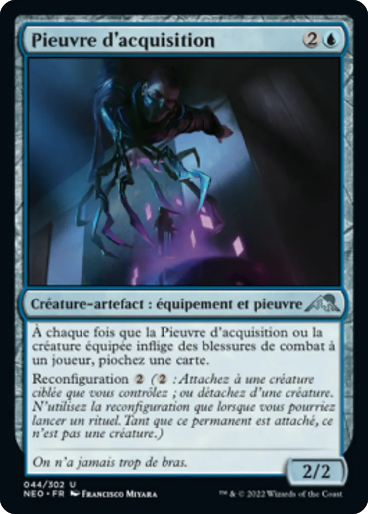 Pieuvre d'acquisition — Kamigawa: Neon Dynasty — Magic: The Gathering