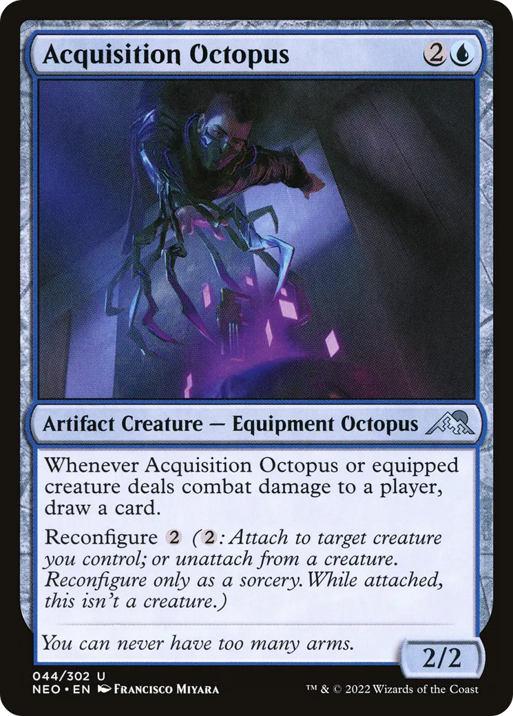 Pieuvre d'acquisition — Kamigawa: Neon Dynasty — Magic: The Gathering